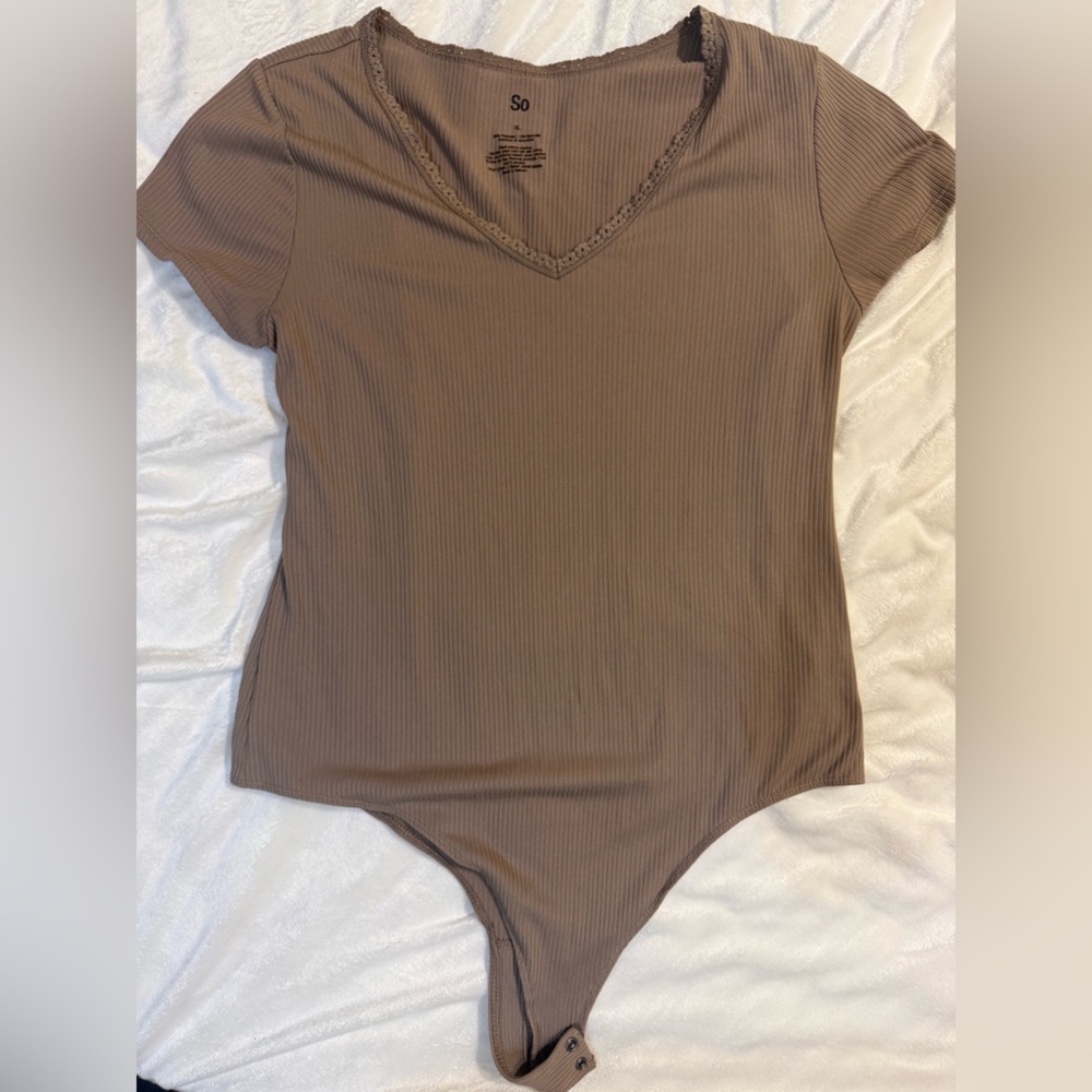 SO Women's Taupe Bodysuit